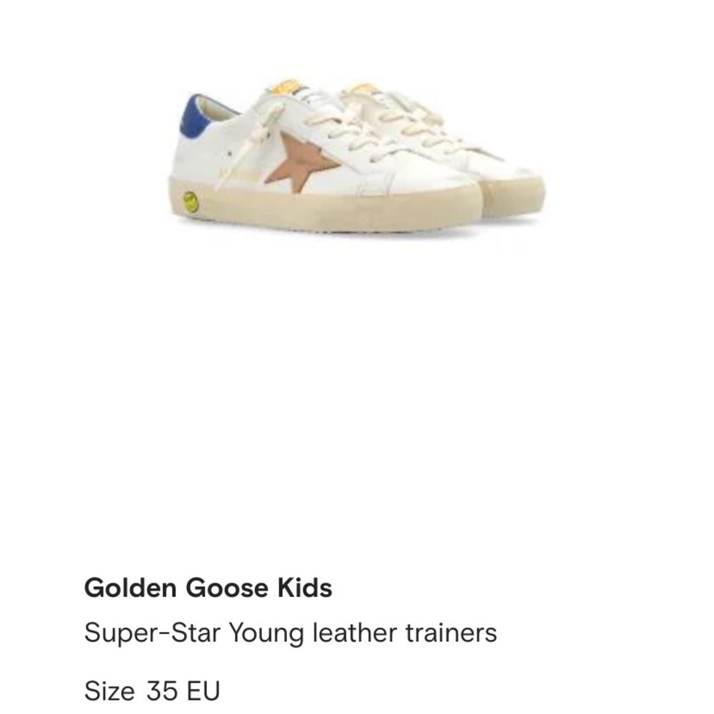 Big kids Golden Goose Leather sneakers